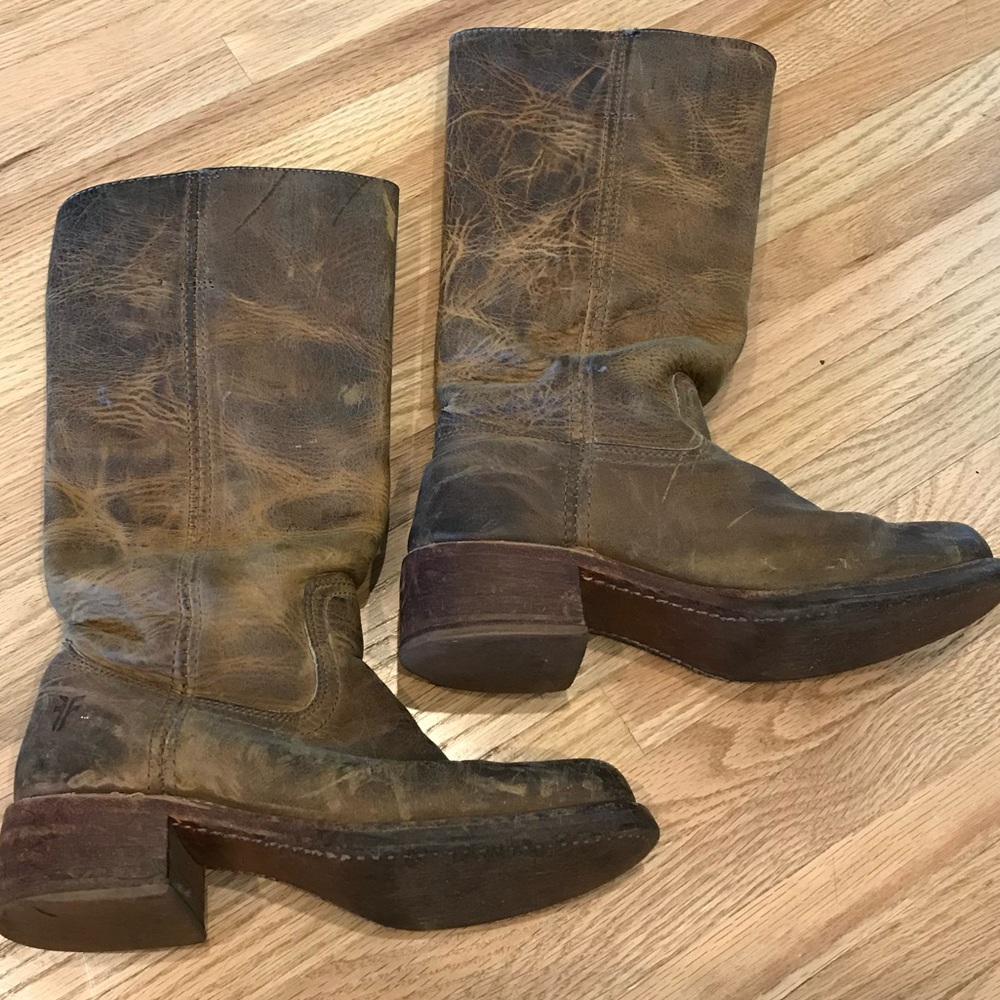 Frye Campud distressed tall